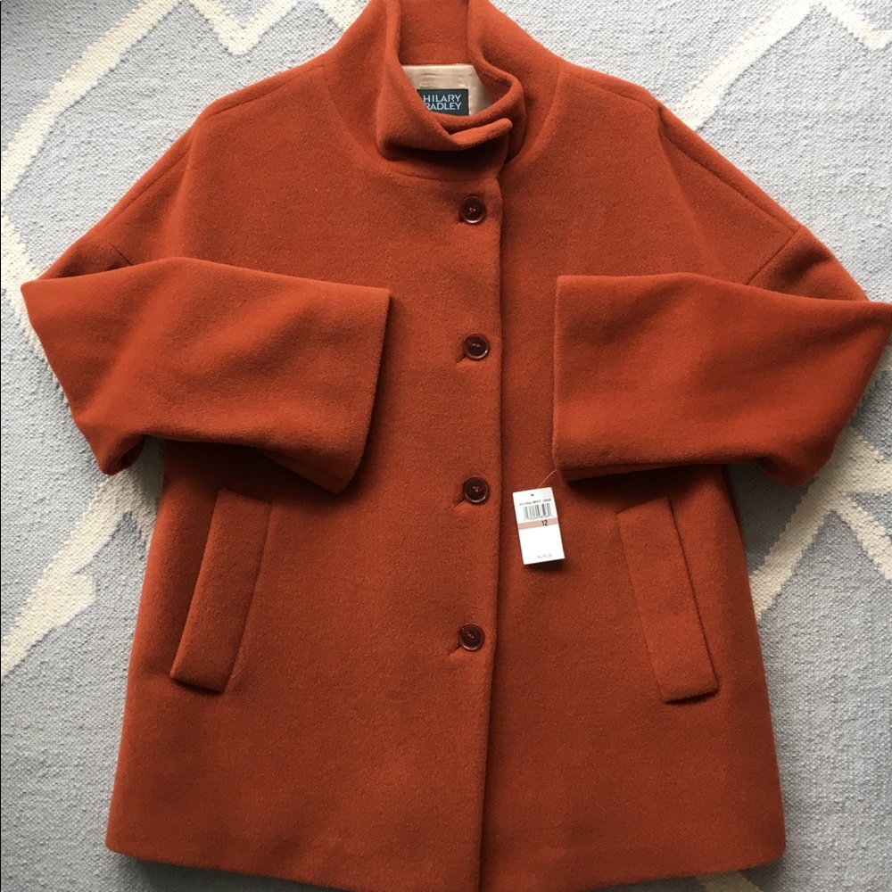 NWT Burnt Orange Winter Coat / Hilary Radley / 12